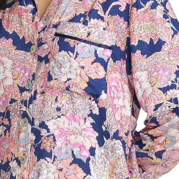 Papinelle Ella Cozy Woven Pajama Set Small EUC - Picture 9 of 10